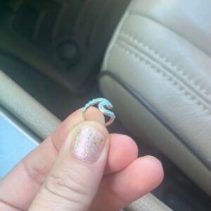 Pura Vida Aqua Ear Cuff! NWT Tiny stone is missing and is in package to reset!